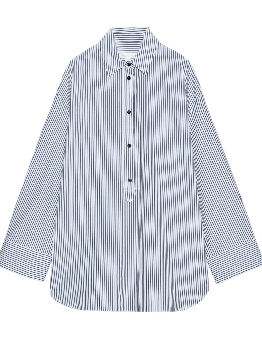 W COLLECTION STRIPED POPLIN SHIRT
WHITE / NAVY 0/8821/886/060/04
